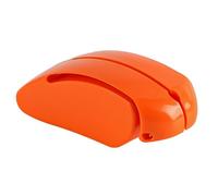 Laroal Dispositivo de Asistencia para Escribir y Dibujar, Ayuda para Escribir, Interesante Soporte para bolígrafo con Agarre ranurado Reutilizable en 3D para Manos débiles, Color Naranja