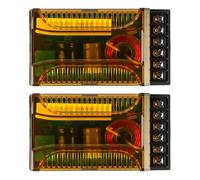 Laroal Divisor de frecuencia de 2 vías para Altavoces, Paquete de 2, para Altavoces de Audio de Coche de 2 vías, Divisor de Dos Cruces, Filtro de Cruce