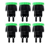 Laroal Drip Irrigation Hose connectors, 1/4 Inch Hose to 3/4 or G2/1 Faucet Adapter, Solar Irrigation System Parts