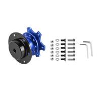 Laroal Kit Adaptador de Cubo de liberación rápida con desmontaje rápido de Volante Universal con Cubo de Volante de 6 Orificios