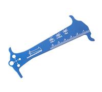 Laroal Medidor De Cadena, Indicador De Desgaste De Cadena, Medidor Multiherramienta para Todo Tipo De Cadenas De Bicicleta, Color Azul