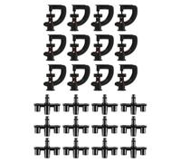 Laroal Paquete de 12 aspersores Tipo G con Montaje de montaña, Interfaz de 7,5 mm, Boquilla giratoria de 360 Grados y Conector para microaspersores.