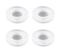 Laroal Paquete de 4 Bolas dosificadoras de detergente líquido de 100 ml, Vaso medidor de Silicona Plegable con Escala para detergente líquido.