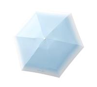 Laroal Paraguas Degradado de 6 Huesos, Paraguas de Bolsillo, miniparaguas de Bolsillo, Paraguas Compacto, Paraguas UV, Paraguas de Viaje Unisex con Carcasa de cápsula, 1 Unidad, Azul
