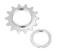 Laroal Piñón Libre de Bicicleta de 16 Dientes, piñón Fijo de una Sola Velocidad, Rosca Dentada, con Anillo de Bloqueo para Bicicleta de piñón Fijo