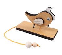Laroal Timbre de pájaro Carpintero de Madera Creativo: Timbre Decorativo Manual de Madera de Pino con cordón, fácil de Instalar, Ideal para el hogar y los entusiastas del Bricolaje
