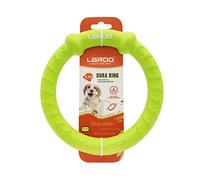 LaRoo Juguete Frisbee para Perros, Caucho Natural Disco de Lanzamiento Duradero para Perros Fuertes para Perros Pequeños Medianos Grandes y Deporte Juegos al Aire Libre (Pequeña-18cm, Verde)