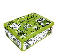 Laroom 12578 - Caja metálica felicidades!, Color Verde