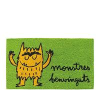 Laroom 14085 - Felpudo monstres benvinguts, Color Verde