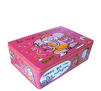 Laroom Caja metálica, Metal, Violeta