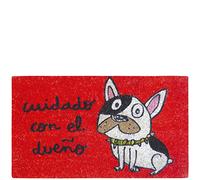 Laroom Felpudo, Yute, Rojo, 40x70cm