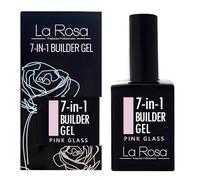 LaRosa 7-en-1 BUILDER GEL in a bottle - Gel Constructor Uñas en botella 15ml - PINK GLASS