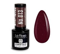 LaRosa - Esmalte de uñas de gel UV, color rojo cereza brillante, serie crema, alta pigmentación, UV/LED, brillo de larga duración, 9 ml (n.º 013)
