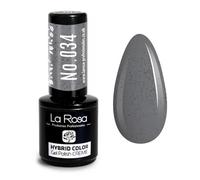 LaRosa Esmalte Semipermanente UV/LED, Gris arena, 9 ml (Nº 034)