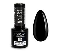 LaRosa Esmalte Semipermanente UV/LED, Negro, 9 ml (Nº 031)