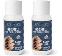 LaRosa Quitaesmalte SENSITIVE SIN ACETONA 150ml NO SMELL para una eliminación suave y eficaz de esmaltes, ideal para uñas quebradizas (Paquete de 2)