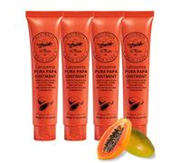 larosanna Papaw Pomada de 25 g de crema de papaya con aplicador de labios, color naranja, paquete de 4 unidades