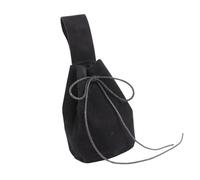 LARP - Cinturón medieval de piel sintética para cosplay de LARP, vintage, con cordón y soporte para teléfono, para hombres y mujeres, Black, Talla única, Mass Beauty
