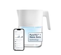 LARQ PureVis 3 en 1 Jarra 1,9L - Autolimpieza UV, elimina PFAS, Cloro, Plomo y más - Seguimiento con App - Filtro de origen vegetal - Garantía 2 Años, Pure White