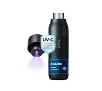 LARQ PureVis 500ml - Botella Térmica Autolimpiable con Purificador de Agua UV-C - Acero Inoxidable de Doble Pared - Hermética - Mantiene Frío y Calor - Diseño Premiado - Obsidian Black