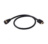 larrits corto HDMI de alta velocidad 2.0 cable 60 cm macho a macho con 90 Degree codo apoyo en ángulo de hasta 4 K x 2 K 3d ethernet para montaje en pared TV, PS4, PS3, XBOX 360, Xbox One, Blu-Ray