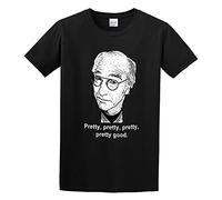Larry David Pretty Good Funny TV Icon For Fans Only Print Unisex T-Shirts Men tee Cotton Tops Black Shirt M