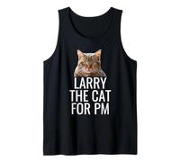 Larry The Cat For PM. Funny Tabby Cat Hombres Mujeres Adolescentes Camiseta sin Mangas