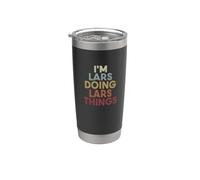 Lars Name Lars Personalized Name First Given Vaso térmico de acero inoxidable de doble pared