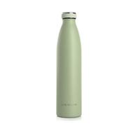 LARS NYSØM Botella de Acero Inoxidable | Botella aislada 1l | Cantimplora de 1 litro a prueba de fugas para deportes, bicicleta, perro (Sage Green, 1000ml)