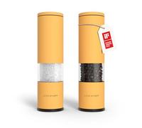 LARS NYSØM Juego de 2 Molinillos de Sal y Pimienta Manuales - Molinillo Set | Molinillo de Cerámica Ajustable - Molienda gruesa a fina - Juego de Molinillos de Especias de Diseño - Salero y Pimentero