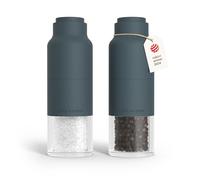 LARS NYSØM Juego de Molinillo de Sal y Pimienta de Acero Inoxidable con Molinillo Ajustable I Diseño de Botella Juego de Molinera de Especias Manual (Stone Blue)