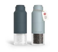 LARS NYSØM Juego de Molinillo de Sal y Pimienta de Acero Inoxidable con Molinillo Ajustable I Diseño de Botella Juego de Molinera de Especias Manual (Blue)