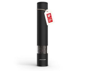 LARS NYSØM Molinillo de Sal y Pimienta Manual Grande (28,8cm) con Mecanismo de Cerámica Ajustable de Grueso a Fino I Molinillo de Especias de Diseño 1 Pieza (Carbon Black)