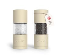 LARS NYSØM Set de Molinillos de Sal y Pimienta - Manual Salero y Pimentero | Juego de Molinillo de Sal y Pimienta - Acero Inoxidable - con Mecanismo de Cerámica Ajustable - Molinillo Pimienta y Sal Set