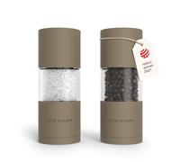 LARS NYSØM Set de Molinillos de Sal y Pimienta - Manual Salero y Pimentero | Juego de Molinillo de Sal y Pimienta - Acero Inoxidable - con Mecanismo de Cerámica Ajustable - Molinillo Pimienta y Sal Set
