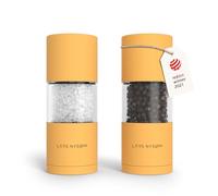 LARS NYSØM Set de Molinillos de Sal y Pimienta - Manual Salero y Pimentero | Juego de Molinillo de Sal y Pimienta - Acero Inoxidable - con Mecanismo de Cerámica Ajustable - Molinillo Pimienta y Sal Set