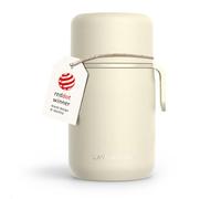 LARS NYSØM Tarro Térmico de Acero Inoxidable - Recipiente Hermético para Comida Caliente y Fría, Termo de Boca Ancha para Sopas, Trabajo y Viaje (Almond Beige, 700ml)