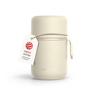 LARS NYSØM Tarro Térmico de Acero Inoxidable - Recipiente Hermético para Comida Caliente y Fría, Termo de Boca Ancha para Sopas, Trabajo y Viaje (Almond Beige, 500ml)