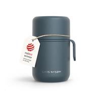 LARS NYSØM Tarro Térmico de Acero Inoxidable - Recipiente Hermético para Comida Caliente y Fría, Termo de Boca Ancha para Sopas, Trabajo y Viaje (Stone Blue, 500ml)