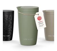LARS NYSØM Taza Térmica para Llevar 350 ml | Travel Mug con Aislamiento | Tapa de Presión Rápida | Vaso Térmico de Acero Inoxidable Antigoteo para Café y Té (Sage Green, 380ml)