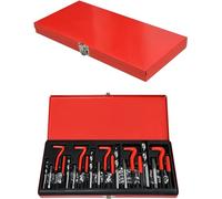 LARS360 Juego de 131 piezas para reparación de roscas, broca, helicoidal, para automóvil, para motor, M5, M6, M8, M10, M12, casquillo roscado