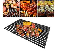 LARS360 Parrilla de Hierro Fundido 60 x 40 cm para Carbón y Gas - Accesorios para Barbacoa en Diferentes Tamaños