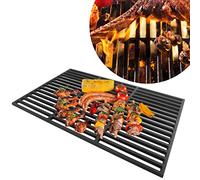 LARS360 - Parrilla Rectangular de Hierro Fundido para Parrilla de Gas y Barbacoa de carbón Vegetal, Maciza y esmaltada, tamaños