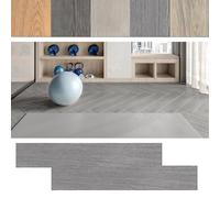 LARS360 Suelo de PVC autoadhesivo, vinilo madera, 91,44 x 15,24 x 0,2 cm, 2,5 m², 18 unidades, resistente al agua, aislamiento acústico (gris)