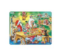 Larsen EA2 Taller de Santas, Puzzle de Marco con 140 Piezas