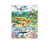 Larsen FH16 Dinosaurios del Periodo Jurásico, Puzzle de Marco con 35 Piezas