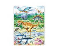 Larsen FH16 Dinosaurios del Periodo Jurásico, Puzzle de Marco con 35 Piezas