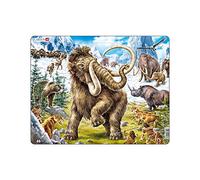 Larsen FH27 Mamuts Siendo cazados en Tiempos prehistóricos, Puzzle de Marco con 64 Piezas