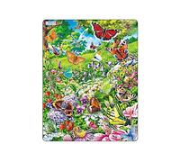 Larsen FH28 Vlinders in een prachtig bloemenveld, Frame puzzel met 42 stukjes