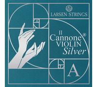 LARSEN STRINGS - Cuerdas para violín 4/4 - Il Cannone Silver - Cuerda única A Plata: núcleo de nailon de fibra multifilamento, envuelto en alambre plano de aluminio